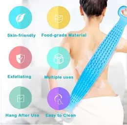 Silicone Back Scrubber for Shower, Silicone Shower Brush, Silicone Bath Body Brush for Dead Skin Remover