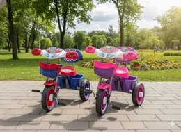 TRICYCLE RY301 Kids Ride-On Tricycle with Backrest & Front Basket