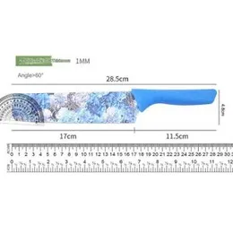 Designer 6-Piece Knife Set with Floral Pattern â Sharp Stainless Steel Knives for Meat, Vegetables & Fruits â Durable & Decorative Kitchen Essenti