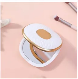 2 in 1 Mini Portable Folding Makeup Mirror for Ladies - Double Sided Makeup Mirror Magnifying Portable Folding Handheld Pocket Cosmetic Mirror for Tra