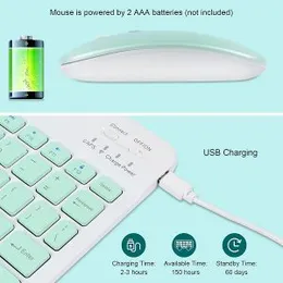Wireless Bluetooth Rechargeable Keyboard and Mouse Combo