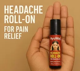 AyuWay Headache Roll on Pain Relief Oil 10ml