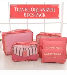 Travel organizer 6 pcs pack