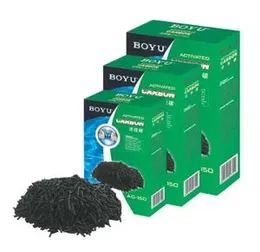 BOYU AC-150/300/500 Aquarium Fish Tank Active Carbon Activated Carbon Bio Meterial Pond Marine Container Fish Tank Clear Filter Media