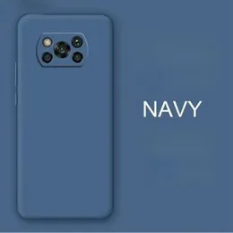 Poco X3 / X3 pro soft matte liquid silicone Case Back Cover for poco X3 / X3 pro - Navy Blue