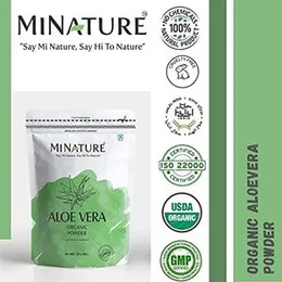 mi nature Aloevera Powder (Aloe barbadenis) / 100% Pure,227gm