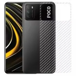 Carbon Fibre back sticker For Poco M3
