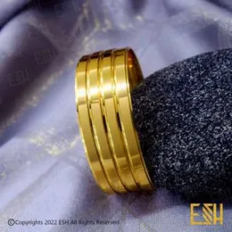 Gold Plated Guarantee Plain Plain Love Bracelet gold 4 Bangle Fashion Style for Women and girlsGold Plated Guarantee Plain Plain Love Bracelet gold 4