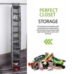 Hanging Shoe Rack 10-Shelf Shoes Storage for Wardrobe Collapsible Hanging Shoe Organizer Slim Wardrobe Shoe Organiser Durable Fabric Wardrobe Storage