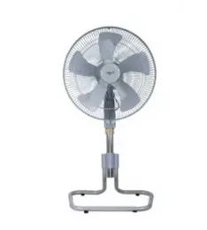 Mira Industrial Stand Fan 18" M187 - 120W 1300 RPM Heavy Duty 4 Blade Oscillating Pedestal Fan Grey