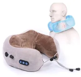 U-shape Electric Shiatsu Neck Shoulder Pillow Massager Portable Massage Pillow