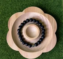 Black Natural Stone Bead Bracelet for Boys Casual Fashion Wristband, Casual Fashion Jewelry, Adjustable Beaded Wristband