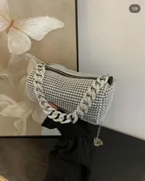 Rhinestone Design Chain Bag for women