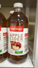Herman Apple Cider Vinegar â 473ml | Natural Fermented Apple Vinegar for Health & Cooking