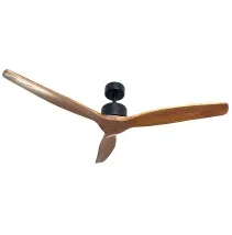 Singer Decorative Ceiling Fan SIN-DEC-FDC 52 Inch Wood Blades 38W BLDC 6 Speed Remote Reverse Bedroom Living Room