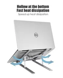 Adjustable Laptop Stand Aluminum Alloy Foldable Notebook Holder.