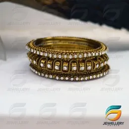Gold plated  Fashion Style Bangles Stylish Rich Look Guaranteed Without Stone For Women.
