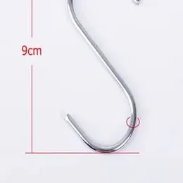 Stainless Steel S-Shape Hook Kitchen Bedroom Multi-function Railing S Hanger Hooks Hanging Storage Tools