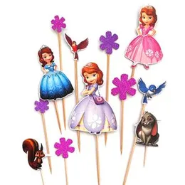 12Pcs Sofia Cake Toppers Cartoon Cake Decoration Cake Topper