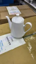 Premium White Ceramic Tea Pot | Large Porcelain Teapot for Home and Hospitality Use