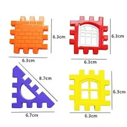 Happy Home House Blocks with Windows for Kids, Smart Activity Fun Multi Colour Building Blocks for 3,4,5,6,7,8 Year Old Boys. Girls, Children Altogeth