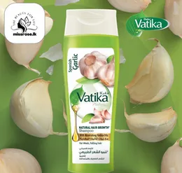 Vatika Garlic Shampoo for Natural Hair Growth 400 ml