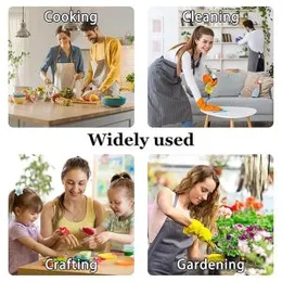 AMONI Kitchen Apron Waterproof, Apron for Kitchen Waterproof Women&Men, Waterproof Full Size Unisex with Front Pocket and Side Polyester for Wiping Ha