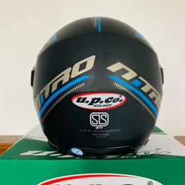UPCo Nitro High Quality Helmet Black Blue Matte