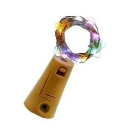 LED copper wire bottle cork string lights.