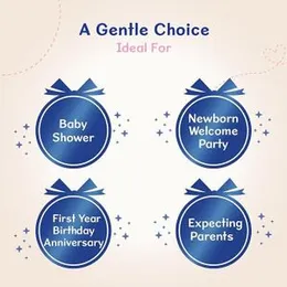 Chicco Baby Moments Baby Essentials Gift Pack (Blue) with 5 Baby Skin & Haircare Products | Baby Care Gift Set for Newborn (0-5) years