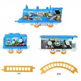 DIY Kids Multi layer Electric battery Train Track Toy