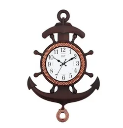 Sonam Wall Clock MO-6997 Large Pendulum Silent Quartz Virgin Plastic 69cm Wood Finish Battery