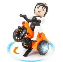 Stunt Bicycle 03 Toy with Light Effects & Music - 360 Degree Rotation