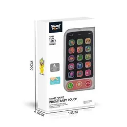 Kids Educational Plastic Touch Screen Learning Cell Smart Musical Baby Toy Mobile Phone (0458)