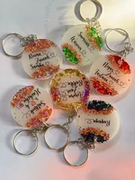 Customized Round Resin Keychains