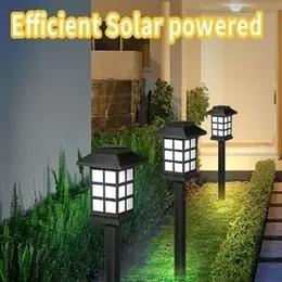 6 Pcs LED Garden Solar Light Outdoor Waterproof Ground Lamp Color-Changing Landscape Lawn Light Solar LED for Garden Decoration Path