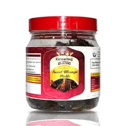 Growing Villagers Khatta Meetha Keri Achar Homemade Sweet Mango Pickle | Traditional Mango Sweet Chutney | Mango Jam | Jar Of 1 Kg FROM INDIA (SAM)