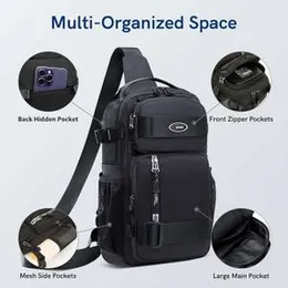 8L Cross Body Backpack with USB Port