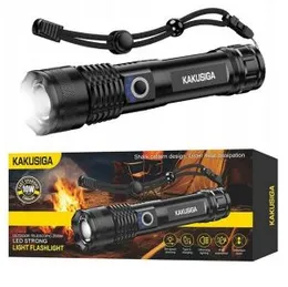 KAKUSIGA KSC-1558 LED XHP50 Flashlight Torch Light 500m USB-C 5 Modes IPX5