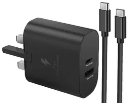 Samsung 35W Power Adapter Duo – USB-C and USB-A Wall Charger