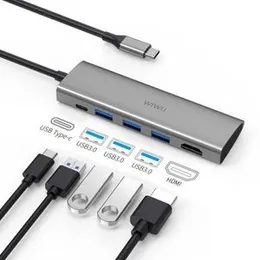 WIWU Alpha 5 in 1 USB-C Hub A531H