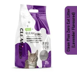 Clean Plus Zero Premium Bentonite Clumping Cat Litter 5L/12L(4kg/10kg) Long Lasting Freshness 100% Natural Clean+Zero Cat Litter