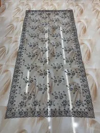 Big Size Embroidered Net Shawl â Perfect for Stylish Layering & Coverage