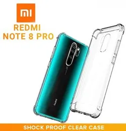 Luxury Shockproof Transparent Shockproof Bumper Case For Mi Redmi Note 8 Pro Crystal Transparent Premium Quality Xiaomi Shockproof Protective Cover