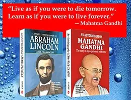 Most Influential Biographies - Abraham Lincoln and Mahatma Gandhi Paperback â 1 January 2020 by Lord Charnwood (Author), Mahatma Gandhi (Author)(FRO