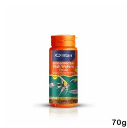 Intan Growel Ornamental Fish Wafers Small 70g (0.9mm Slow Sinking) Highly Nutritious Ornamental Fish Food for Angels, Gouramis, Goldfish, Barbs & Rain
