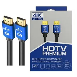 HDMI 4K High Speed 60Hz Male to Male Cable (1.5M | 2M | 3M | 5M | 10M | 15M | 20M)