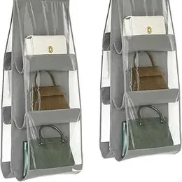 Handbag Storage Hanging Purse Organizer Bedroom Organization Dust-Proof Holder Bag for Wardrobe Closet