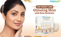 Mamaearth Rice Facial Kit with Rice Water & Niacinamide for Glass Skin