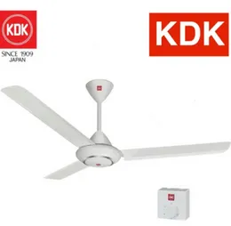 KDK Ceiling Fan M56RG Original New 56 Inch 3 Steel Blades 75W High 275 RPM 5 Speeds White